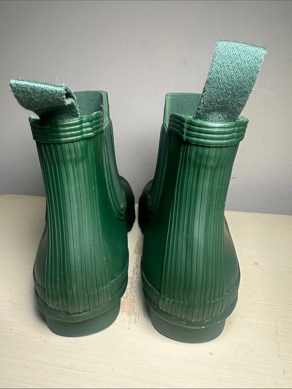 Hunter Deep dark Green Slip-On rain boots